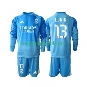 Real Madrid Andriy Lunin 13 Doelman Kind Thuis Tenue 2025-26 L/S